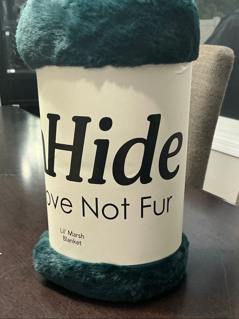 UnHide Lil' Marsh Plush Throw Blanket - Hunter Green
